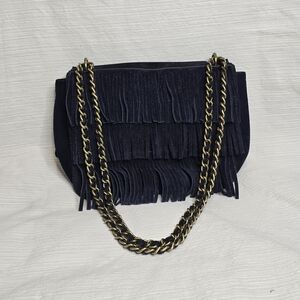 Tory Burch Fringe Farrah Suede Purse